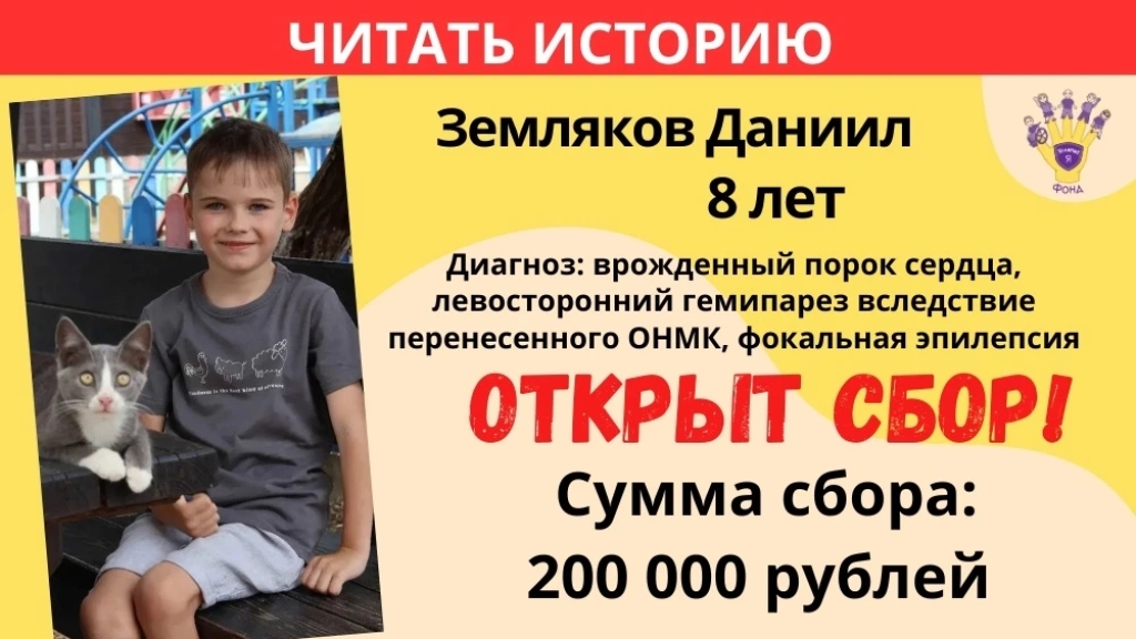 Земляков Даниил Храбрый Я, Благотворительный Фонд